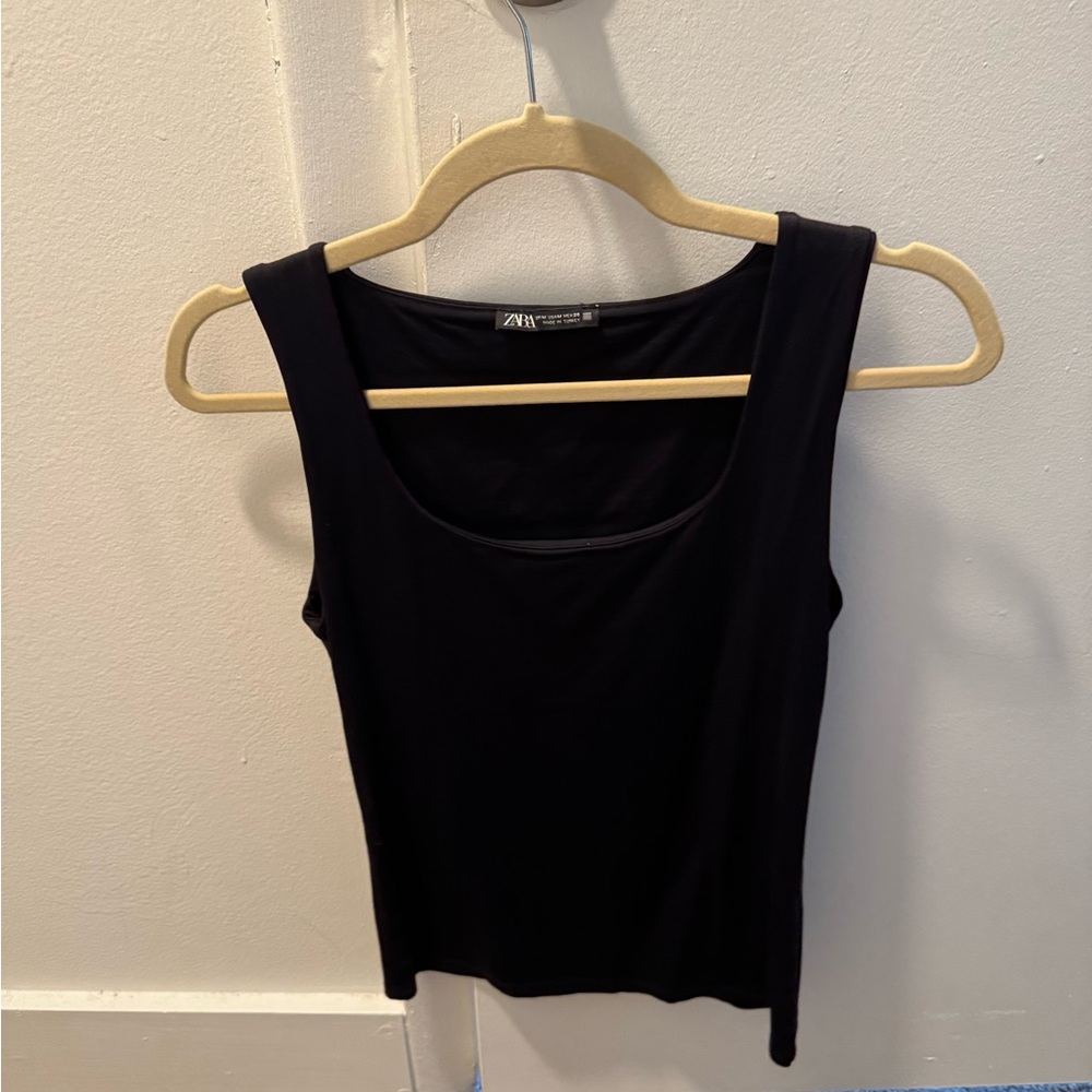 Zara Classic Black Tank Top